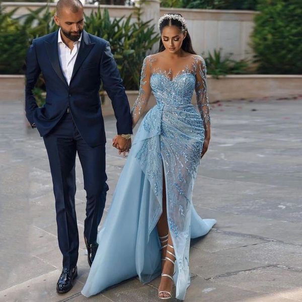 sky blue sequin beaded evening dresses arabic dubai luxury gillter beading side slit organza long sleeve prom dress gowns, Black;red
sky blue sequin beaded evening dresses arabic dubai luxury gillter beading side slit organza long sleeve prom dress gowns, Black;red