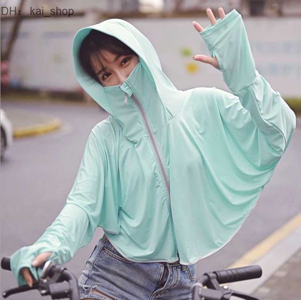 women's sun protection clothing new summer outdoor cycling driving zipper hooded shawl beach breathable ice silk 91, White
women's sun protection clothing new summer outdoor cycling driving zipper hooded shawl beach breathable ice silk 91, White