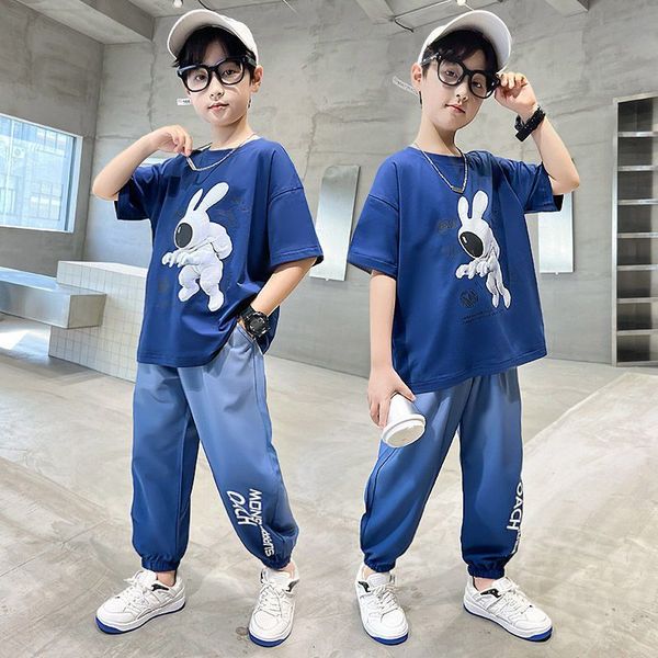 clothing sets boys summer 2023 cotton fashion sports suits astronaut rabbit print shorts sleeve 5 14years streetwear outfits set 230418, White
clothing sets boys summer 2023 cotton fashion sports suits astronaut rabbit print shorts sleeve 5 14years streetwear outfits set 230418, White