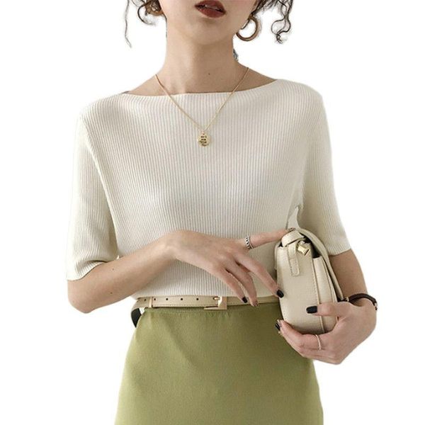 t-shirt 2020 new summer women shirts knit shirts women fashion clothing ribbed women knit shirts t01, White
t-shirt 2020 new summer women shirts knit shirts women fashion clothing ribbed women knit shirts t01, White