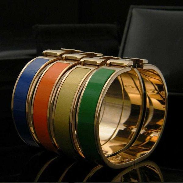 designer bracelets herms bangle 1.2cm smooth metal h button head rotating opening color baking paint titanium steel rose gold bracelet heat, Black
designer bracelets herms bangle 1.2cm smooth metal h button head rotating opening color baking paint titanium steel rose gold bracelet heat, Black