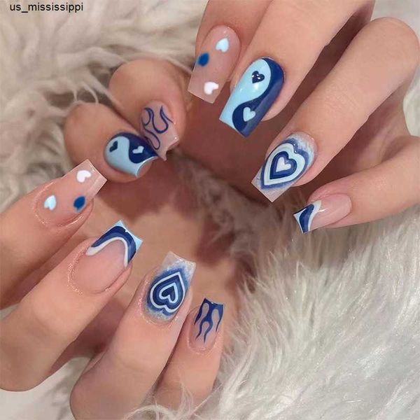 false nails 24pcs short blue flame love design coffin fake nails tips pink ballet flat head full cover wearing false nails press on nail art, Red;gold
false nails 24pcs short blue flame love design coffin fake nails tips pink ballet flat head full cover wearing false nails press on nail art, Red;gold