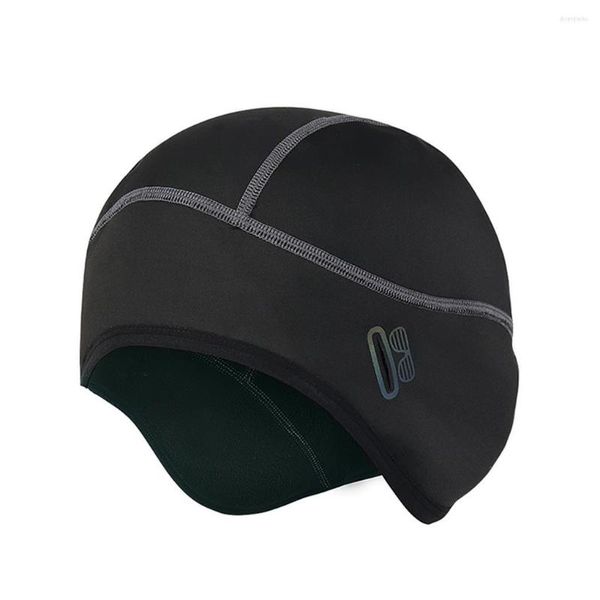 Image of Cycling Caps Professional Protection Beanie Hiking Keeping-warm Hats Earmuff Thermal Hat Protective Gear Black