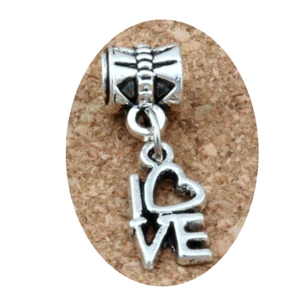 50pcs dangle ancient silver love charms big hole beads fit european charm bracelet jewelry 8 x26mm, Bronze;silver
50pcs dangle ancient silver love charms big hole beads fit european charm bracelet jewelry 8 x26mm, Bronze;silver