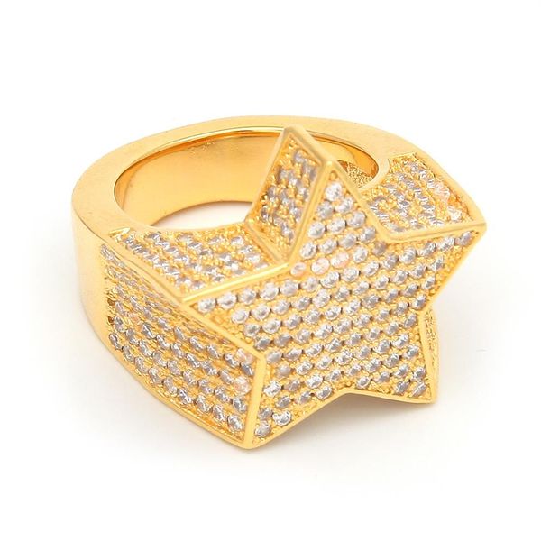 men copper gold silver color plated exaggerate iced out cz stone star shape ring jewelry n75173k, Golden;silver
men copper gold silver color plated exaggerate iced out cz stone star shape ring jewelry n75173k, Golden;silver
