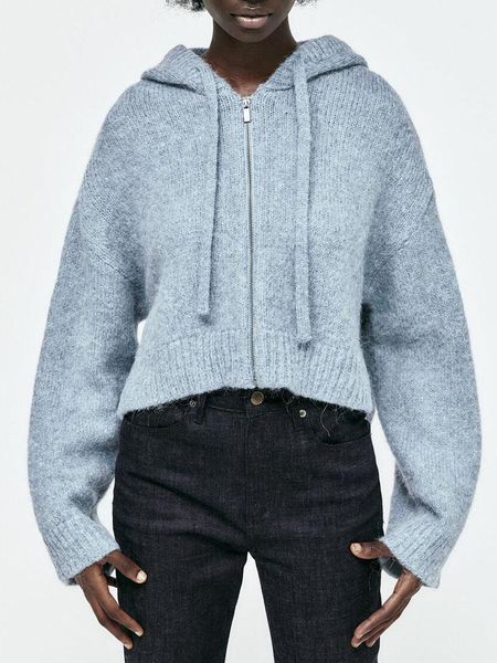 sweaters autumn and winter new women's fresh temperament zipper hooded longsleeved loose casual sweater knitted sweater jacket, White;black
sweaters autumn and winter new women's fresh temperament zipper hooded longsleeved loose casual sweater knitted sweater jacket, White;black