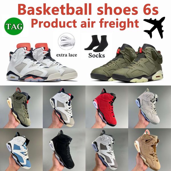 jumpman retro 6 6s basketball shoes unc white black infrared electric green georgetown midnight navy carmine metallic silver dmp travis brit