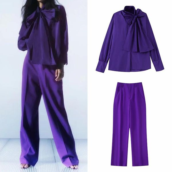 pants autumn 2022 women's sets o neck long sleeve loose bow decoration shirt and straight pants bb221096, White
pants autumn 2022 women's sets o neck long sleeve loose bow decoration shirt and straight pants bb221096, White