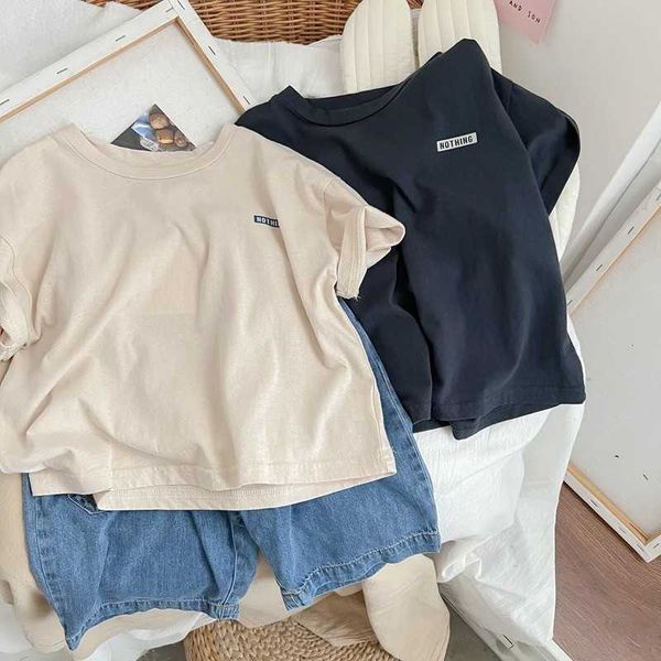 t-shirts solid color letters t shirt 2023 summer kids short sleeved tees baby boys thin loose casual t-shirt children costume clothes p23041, Blue
t-shirts solid color letters t shirt 2023 summer kids short sleeved tees baby boys thin loose casual t-shirt children costume clothes p23041, Blue