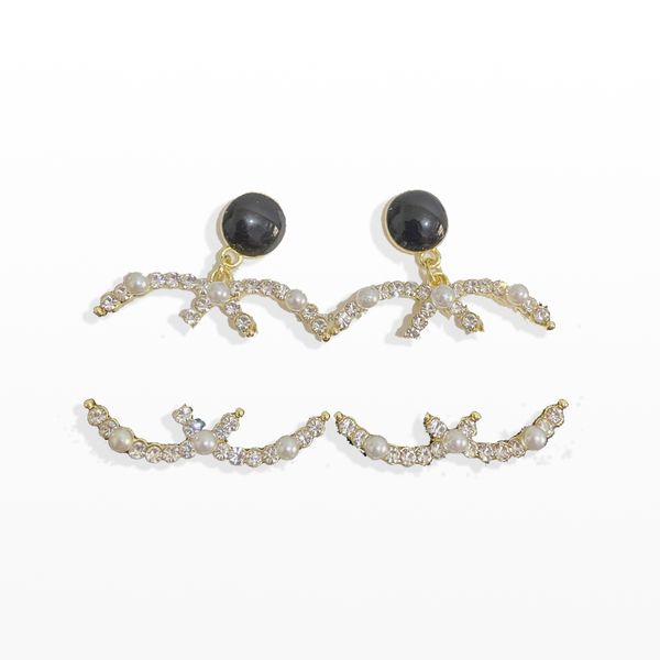 charm pearl diamond earrings luxury women's dangle jewelry 18k gold plated family gift earrings fashion spring new women's love ea, Silver
charm pearl diamond earrings luxury women's dangle jewelry 18k gold plated family gift earrings fashion spring new women's love ea, Silver