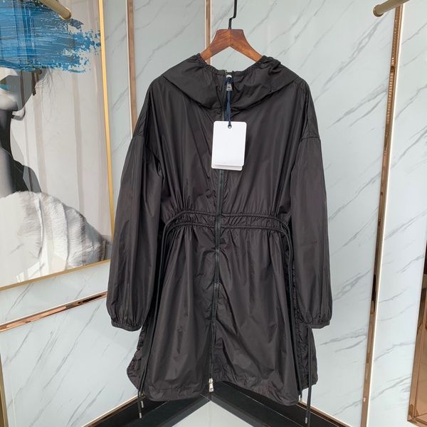 women's jackets 2023 mid length waterproof sun protection fashion casual waist hooded solid windbreaker coat for women 230418, Black;brown
women's jackets 2023 mid length waterproof sun protection fashion casual waist hooded solid windbreaker coat for women 230418, Black;brown