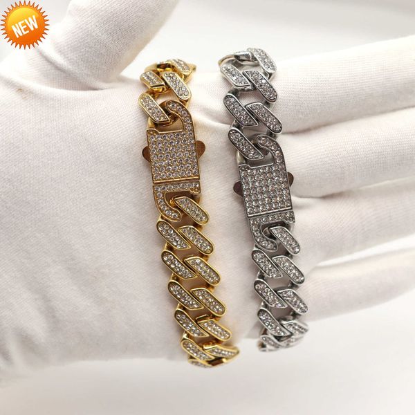 hip hop full diamond cuban chain titanium steel necklace personalized fashion stainless steel necklace jewelry sl015, Silver
hip hop full diamond cuban chain titanium steel necklace personalized fashion stainless steel necklace jewelry sl015, Silver