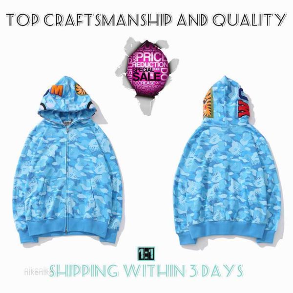 craftsmanship mens hoodies apes hoodie designer jacket shark pullover tiger full zip color harajuku sweatshirt fashion co-branding camouflag, Black
craftsmanship mens hoodies apes hoodie designer jacket shark pullover tiger full zip color harajuku sweatshirt fashion co-branding camouflag, Black
