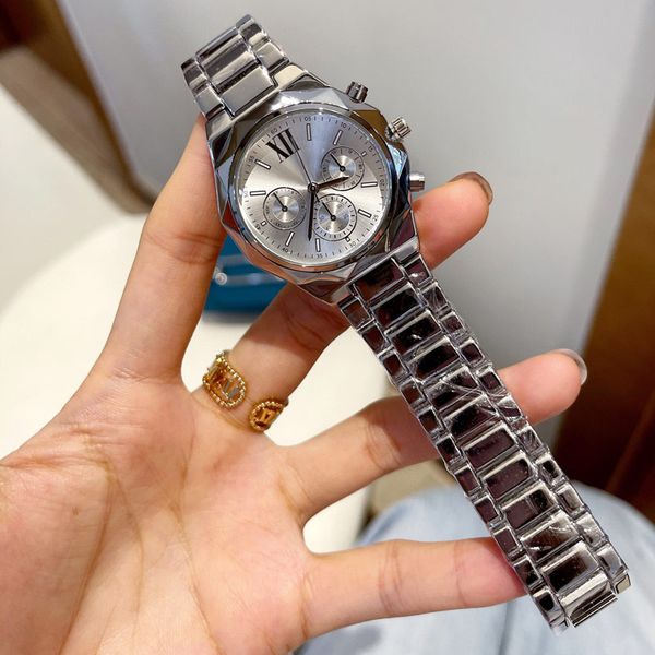 luxury women watch brand designer lady gold watches stainless steel band 38mm quartz fashion wristwatch christmas birthday mother's day, Slivery;brown
luxury women watch brand designer lady gold watches stainless steel band 38mm quartz fashion wristwatch christmas birthday mother's day, Slivery;brown