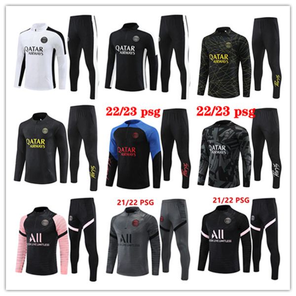 2021 2022 psgs football tracksuit 20/21/22/23/24 classic style mbappe soccer jersey psgs training suit half pull long sleeve sergio ramos ve, Black
2021 2022 psgs football tracksuit 20/21/22/23/24 classic style mbappe soccer jersey psgs training suit half pull long sleeve sergio ramos ve, Black