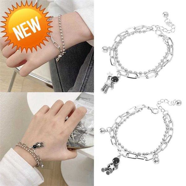 bangle astronaut couples bracelets mutual attraction matching magnetic braided elastic rope with star picker pendant, Silver
bangle astronaut couples bracelets mutual attraction matching magnetic braided elastic rope with star picker pendant, Silver