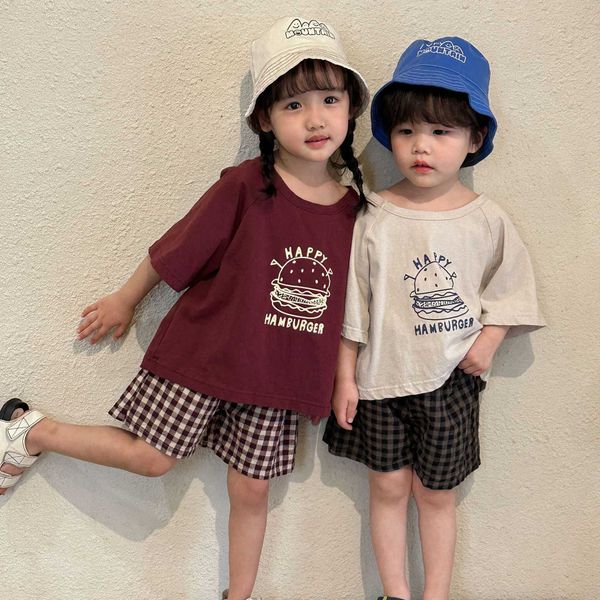 t-shirts comfortable fashion set girl children cute t-shirt kids letter print tshirt+ plaid cotton loose shorts boys suit p230419, Blue
t-shirts comfortable fashion set girl children cute t-shirt kids letter print tshirt+ plaid cotton loose shorts boys suit p230419, Blue