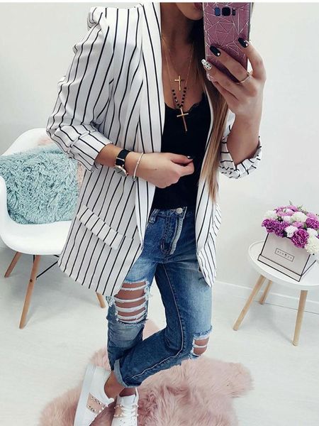 pants jacket women cardigan long sleeve striped small suit black and white blazer women suit blazer casual office lady coats
pants jacket women cardigan long sleeve striped small suit black and white blazer women suit blazer casual office lady coats