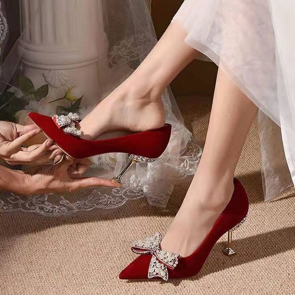 dress shoes rimocy sweet bow pearl pumps women spring wine red metal high heels wedding shoes woman pointed toe pumps ladies 230419, Black
dress shoes rimocy sweet bow pearl pumps women spring wine red metal high heels wedding shoes woman pointed toe pumps ladies 230419, Black