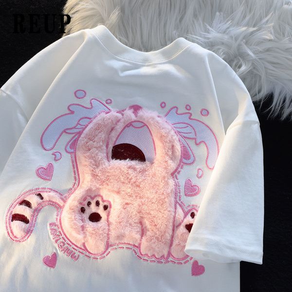 womens tshirt kawaii 3d kitten embroidered loose summer ins sweet art college style shortsleeved cotton bottoming 230419, White
womens tshirt kawaii 3d kitten embroidered loose summer ins sweet art college style shortsleeved cotton bottoming 230419, White