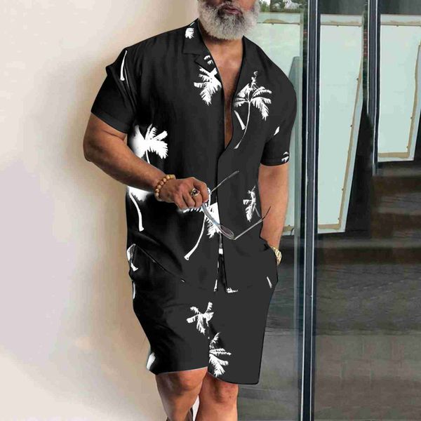 tracksuits summer men's clothing short-sleeved printed shirts shorts 2 piece fashion male casual hawaii beach wear clothes, Gray
tracksuits summer men's clothing short-sleeved printed shirts shorts 2 piece fashion male casual hawaii beach wear clothes, Gray