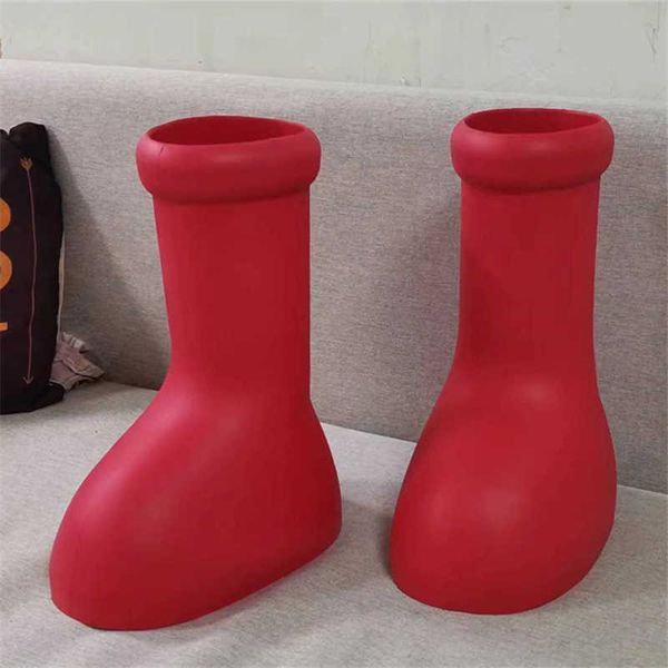 red boots women rain botas 2023 new designer eva thick sole big round toe flat rubber shoes slip-on men cartoon runway flats 230419, Black
red boots women rain botas 2023 new designer eva thick sole big round toe flat rubber shoes slip-on men cartoon runway flats 230419, Black