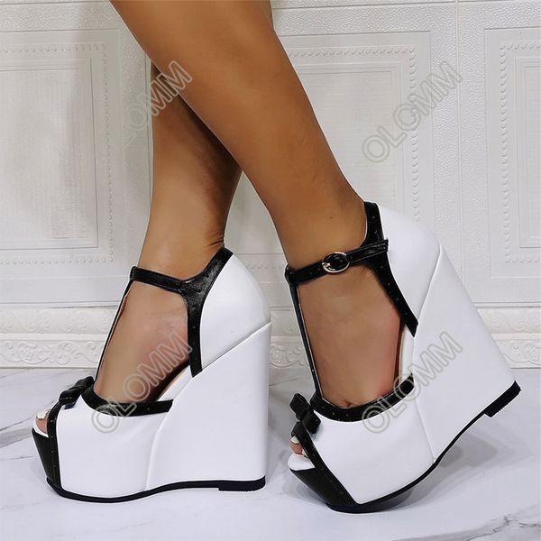 olomm new arrival women platform sandals knot wedges heel open toe gorgeous 7 color party dress shoes women us plus size 5-20, Black
olomm new arrival women platform sandals knot wedges heel open toe gorgeous 7 color party dress shoes women us plus size 5-20, Black