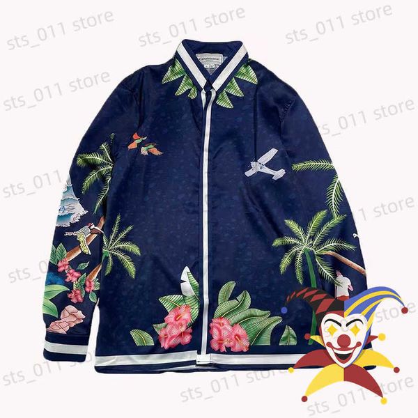 men's casual shirts blue casablanca silk shirt men women digital printing hawaiian tees t230419, White;black
men's casual shirts blue casablanca silk shirt men women digital printing hawaiian tees t230419, White;black