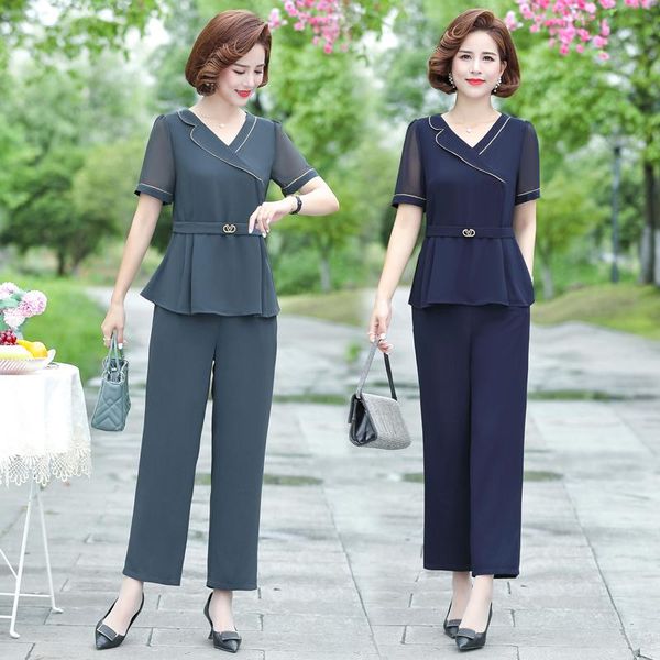 pants fashion twopiece set lapel short sleeve add straight nine points pants suits female 2021 summer ol office clothes, White
pants fashion twopiece set lapel short sleeve add straight nine points pants suits female 2021 summer ol office clothes, White