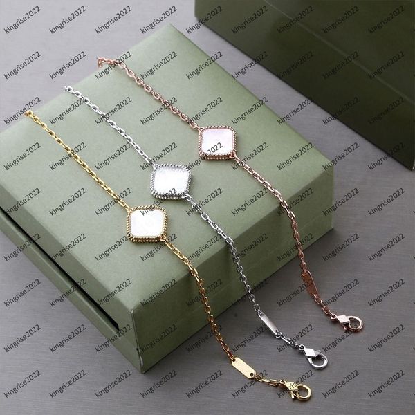 fashion classic 4/four leaf clover charm bracelets 100% silver chain green flower bracelet 18k gold mother-of-pearl for women&girl wedding d, Golden;silver
fashion classic 4/four leaf clover charm bracelets 100% silver chain green flower bracelet 18k gold mother-of-pearl for women&girl wedding d, Golden;silver