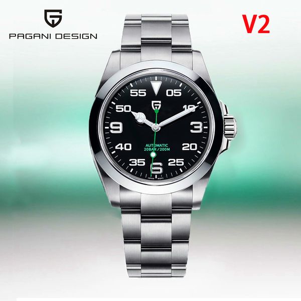 wristwatches pagani design 40mm men mechanical wristwatches luxury sapphire glass ar coated automatic watches 20bar waterproof watch men 230, Slivery;brown
wristwatches pagani design 40mm men mechanical wristwatches luxury sapphire glass ar coated automatic watches 20bar waterproof watch men 230, Slivery;brown