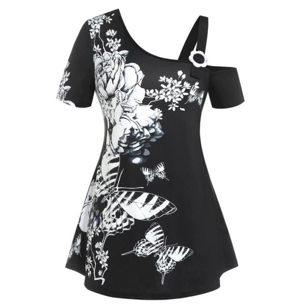 t-shirt plus size women tunic tshirt summer skew collar short sleeves off shoulder black gothic blusa femme one shoulder top
t-shirt plus size women tunic tshirt summer skew collar short sleeves off shoulder black gothic blusa femme one shoulder top