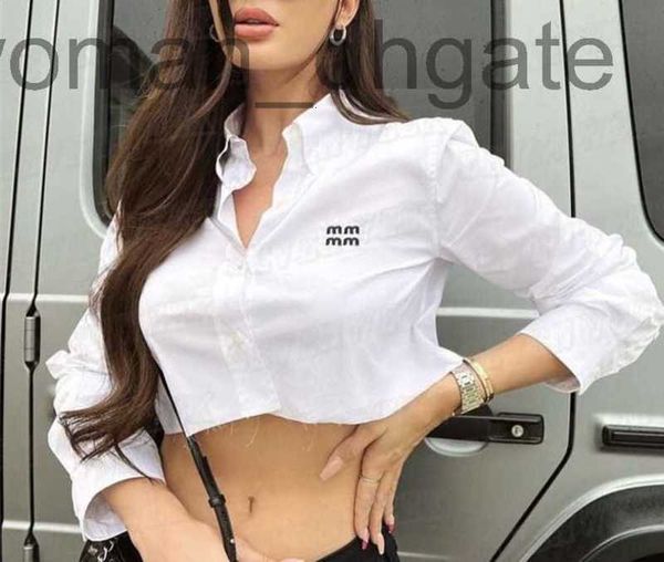 women's blouses & shirts designerletter embroidery cropped shirts tees for women long sleeve white shirt fashion breathable tshirt 13a
women's blouses & shirts designerletter embroidery cropped shirts tees for women long sleeve white shirt fashion breathable tshirt 13a
