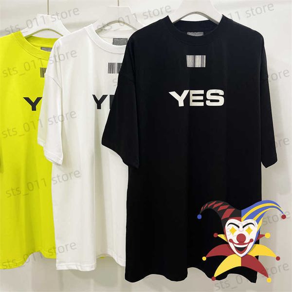 men's t-shirts 2023ss t-shirt men women 1 1 oversized yes letter printing t shirt summer style vtm t230419, White;black
men's t-shirts 2023ss t-shirt men women 1 1 oversized yes letter printing t shirt summer style vtm t230419, White;black