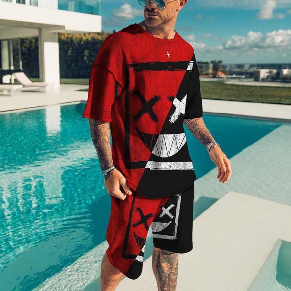 tracksuits summer men's sports suit 3d oversized two-piece sportswear t-shirt shorts casual trend beach style, Gray
tracksuits summer men's sports suit 3d oversized two-piece sportswear t-shirt shorts casual trend beach style, Gray