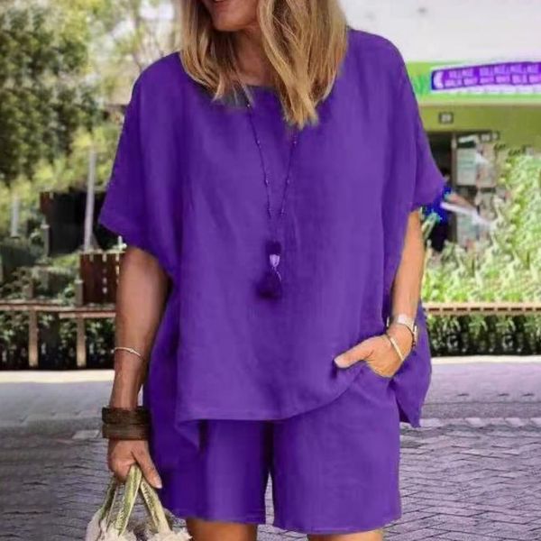 women's two piece pants solid color 2pcsset comfy pure color shorts suit loose fit women outfits cool for daily life 230419, White
women's two piece pants solid color 2pcsset comfy pure color shorts suit loose fit women outfits cool for daily life 230419, White
