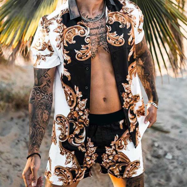 tracksuits casual short sleeve lapel shirt and shorts two piece set vintage graphic print loose outfits summer fashion beach suit for men, Gray
tracksuits casual short sleeve lapel shirt and shorts two piece set vintage graphic print loose outfits summer fashion beach suit for men, Gray