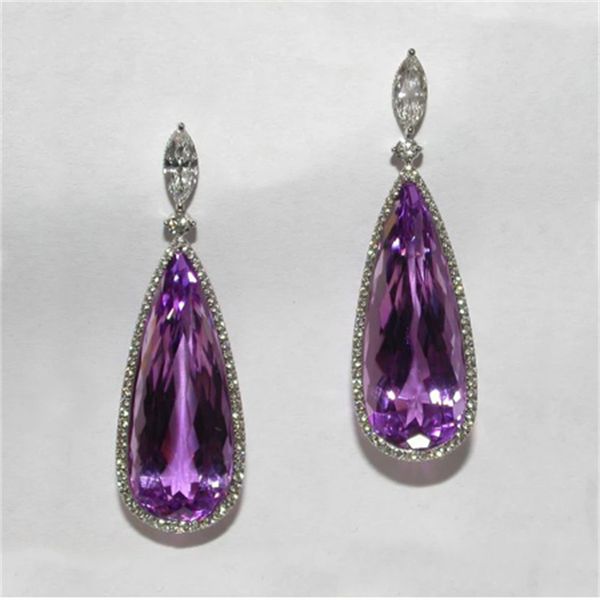 luxury pear cut amethyst dangle earring 925 sterling silver party wedding drop earrings for women men promise jewelry, Golden;silver
luxury pear cut amethyst dangle earring 925 sterling silver party wedding drop earrings for women men promise jewelry, Golden;silver