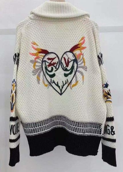 sweaters 2022 winter woman white wool cashmere cardigan shawl collar heart floral embroidered long sleeves fashion knit coat, White;black
sweaters 2022 winter woman white wool cashmere cardigan shawl collar heart floral embroidered long sleeves fashion knit coat, White;black