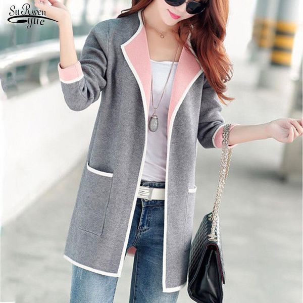 sweaters fashion medium length female autumn long sleeve sweater spring knitted women cardigan korean pleasure jacket ladies 16805, White;black
sweaters fashion medium length female autumn long sleeve sweater spring knitted women cardigan korean pleasure jacket ladies 16805, White;black