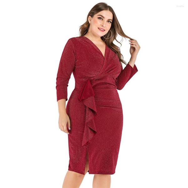 plus size dresses women 2023 v-neck nine-quarter sleeve slim slit party fashion elegant evening dress large, Black
plus size dresses women 2023 v-neck nine-quarter sleeve slim slit party fashion elegant evening dress large, Black