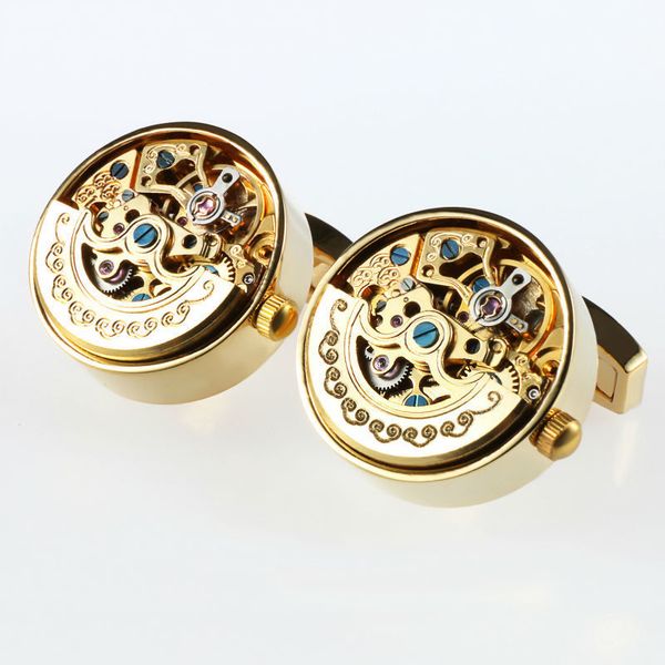 cuff links men business watch movement cufflinks of movable lepton steampunk gear watch mechanism cuff links for mens relojes gemelos 230419, Silver
cuff links men business watch movement cufflinks of movable lepton steampunk gear watch mechanism cuff links for mens relojes gemelos 230419, Silver