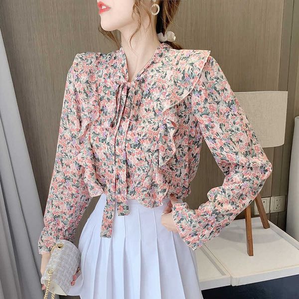 fashion 2023 new women ladies spring elegant shirts long sleeve v-neck bow strap floral blouse t-shirt casual, White
fashion 2023 new women ladies spring elegant shirts long sleeve v-neck bow strap floral blouse t-shirt casual, White