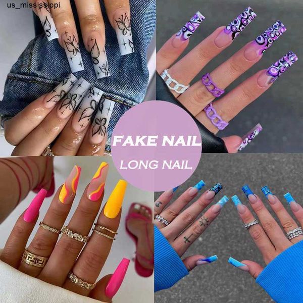 false nails french butterfly fake nails long blue coffin press on nail tips artificial full cover ballerina wearable false nails art 24pcs j, Red;gold
false nails french butterfly fake nails long blue coffin press on nail tips artificial full cover ballerina wearable false nails art 24pcs j, Red;gold