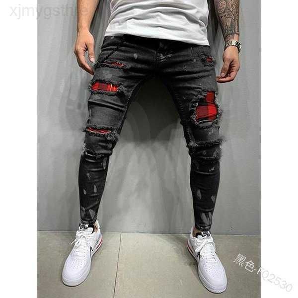 men slim-fit ripped male jeans painted fashion patch beggar pants jumbo mens pencil hip hop drop 26j5z, Blue
men slim-fit ripped male jeans painted fashion patch beggar pants jumbo mens pencil hip hop drop 26j5z, Blue