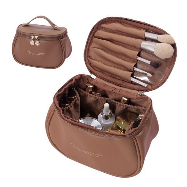cosmetic bags cases waterproof pu leather makeup bag with large opening and multiple pockets barrel shape cosmetic organizer for women 23041
cosmetic bags cases waterproof pu leather makeup bag with large opening and multiple pockets barrel shape cosmetic organizer for women 23041