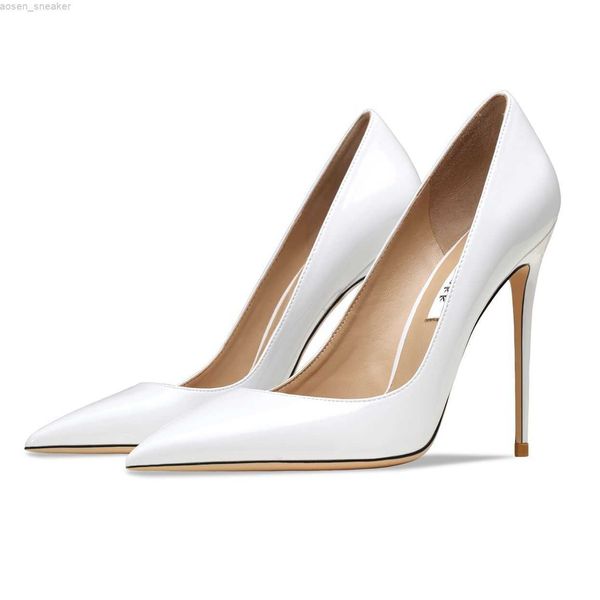 new real leather brand classics pumps fashion women's high heel shoes white patent leather pointed toe red wedding shoes 41 0419, Black
new real leather brand classics pumps fashion women's high heel shoes white patent leather pointed toe red wedding shoes 41 0419, Black