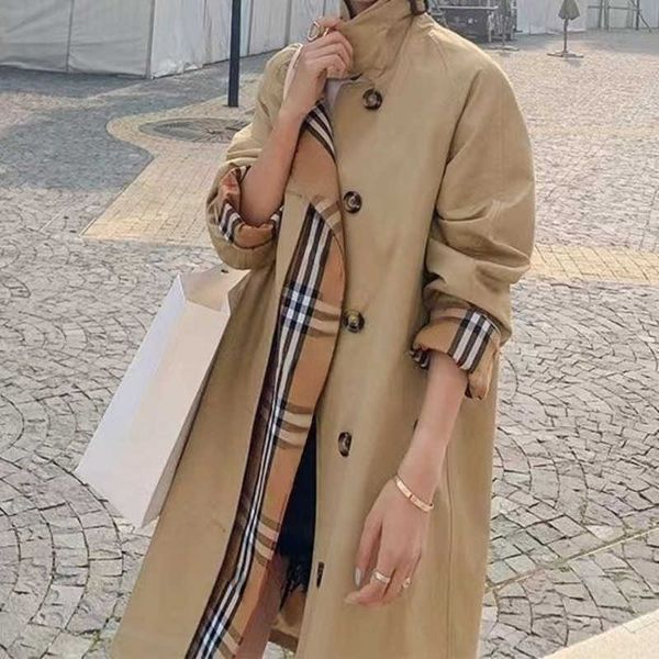autumn fashion windbreaker designer cardigan coat womens mid-length plaid striped coats women loose jacket, Tan;black
autumn fashion windbreaker designer cardigan coat womens mid-length plaid striped coats women loose jacket, Tan;black