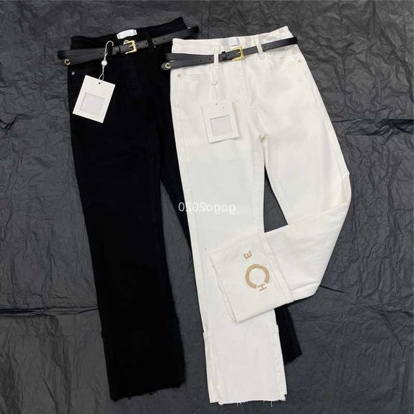 women's jeans designer 23ss fw girls pants with letter embroidery pattern belt female high end milan runway casual jersey jogging outwe, Blue
women's jeans designer 23ss fw girls pants with letter embroidery pattern belt female high end milan runway casual jersey jogging outwe, Blue