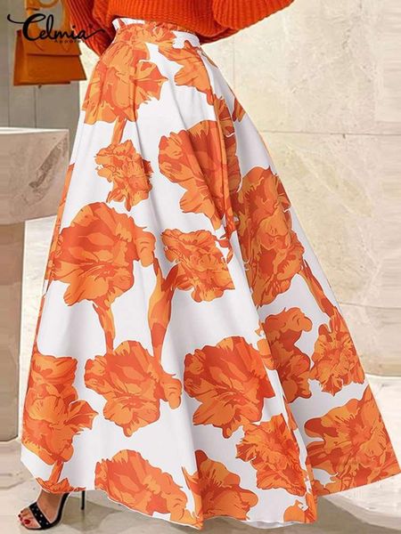 dresses fashion holiday maxi faldas celmia summer floral print long skirts elegant high waist a line jupes women bohemian swing skirt, Black;gray
dresses fashion holiday maxi faldas celmia summer floral print long skirts elegant high waist a line jupes women bohemian swing skirt, Black;gray